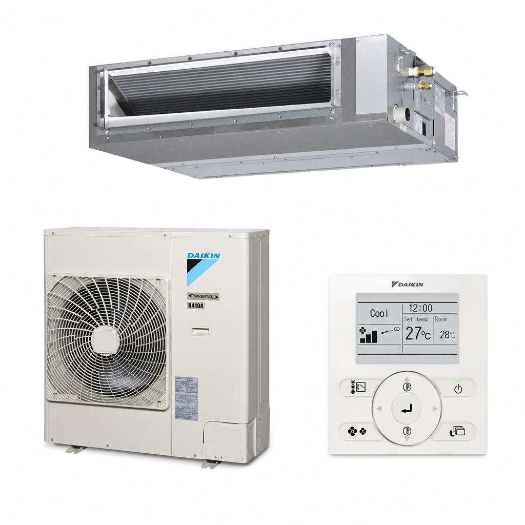 Daikin 10kW Premium Slimline Ducted System 3 Phase FBA100BVMA / RZAV100CY1