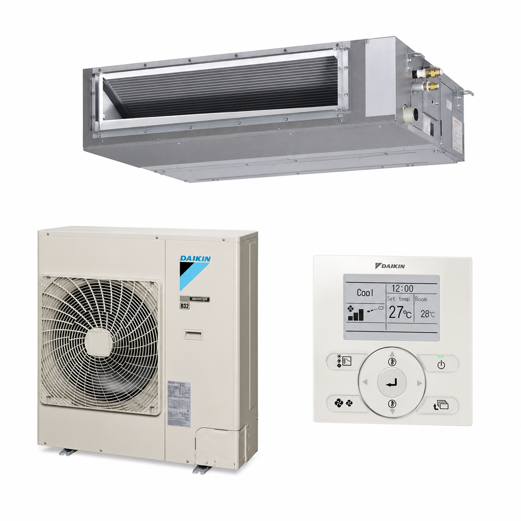 Daikin 12.5kW Premium Slimline Ducted System 3 Phase FBA125BVMA / RZAV125CY1