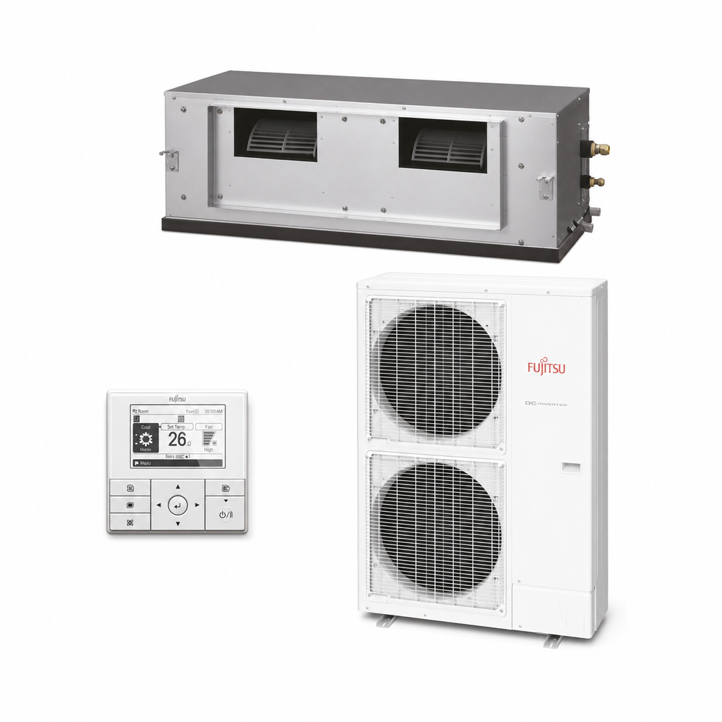Fujitsu 14kW Inverter Ducted Air Conditioner System High Static SET-ARTH54KHTA