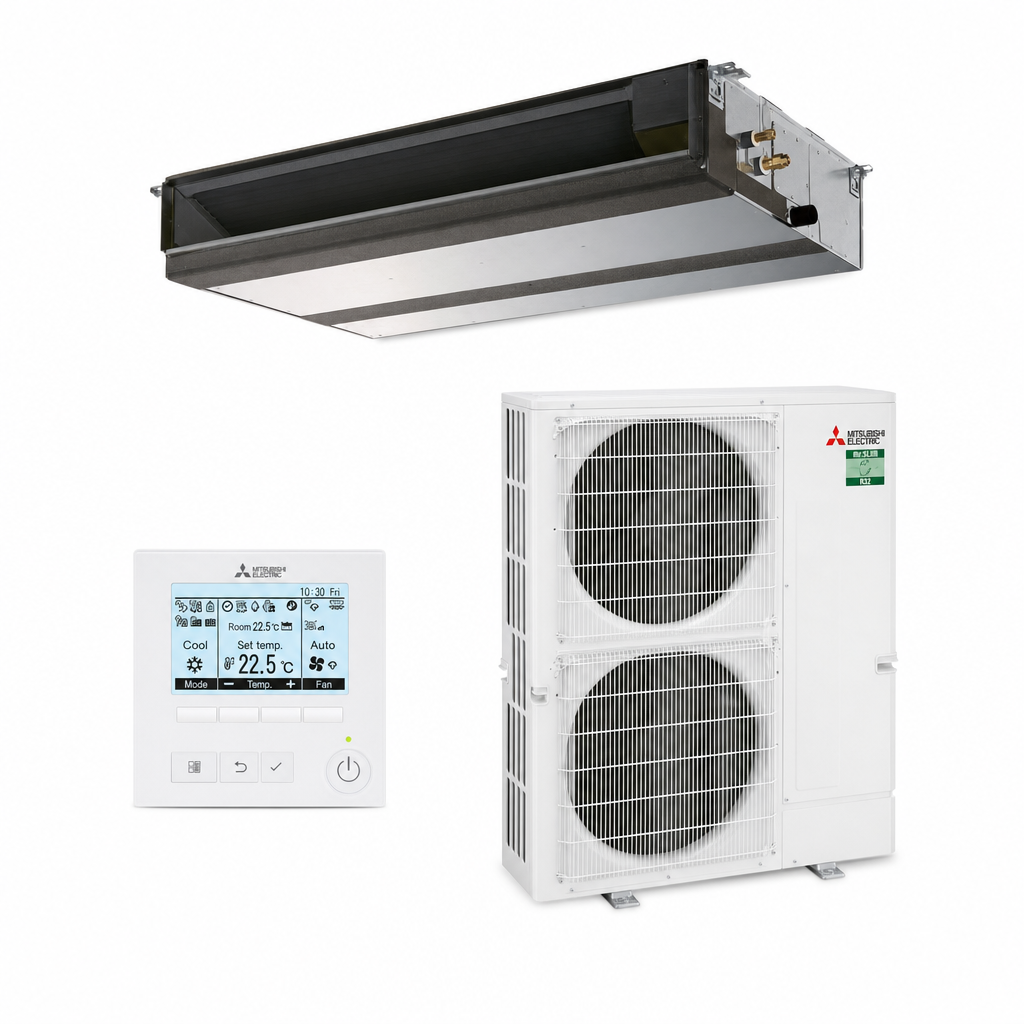 Mitsubishi Electric 12.5kW Low Profile Ducted System PEAD-M125JAA / PUZ-M125VKA-A.TH