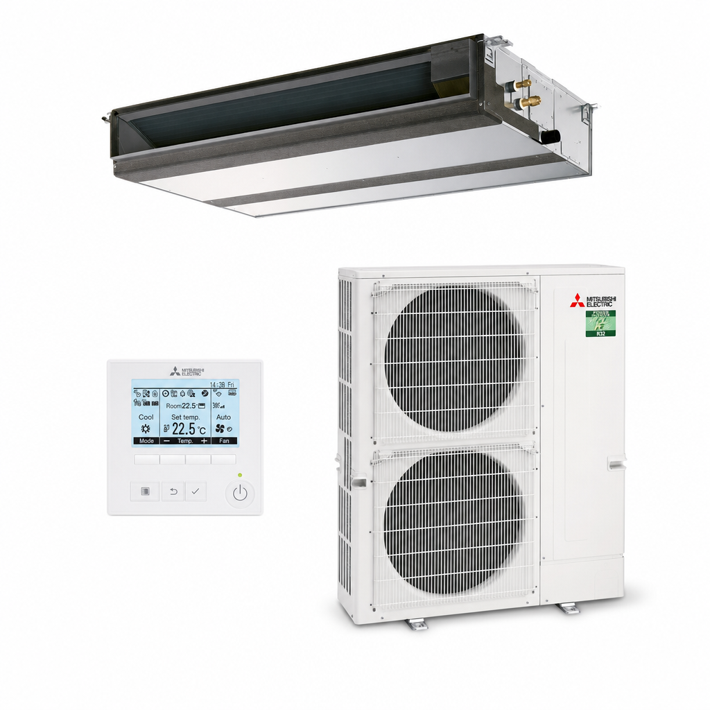 Mitsubishi Electric 12.5kW Low Profile Power Inverter Ducted System PEAD-M125JAA / PUZ-ZM125VKA-A.TH