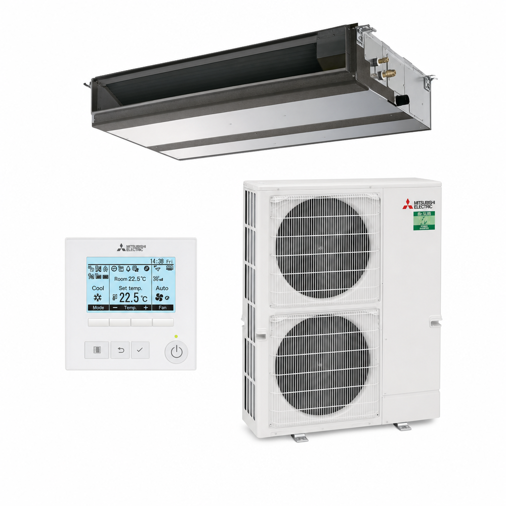 Mitsubishi Electric 14kW Low Profile Power Inverter Ducted System PEAD-M140JAA / PUZ-ZM140VKA-A.TH