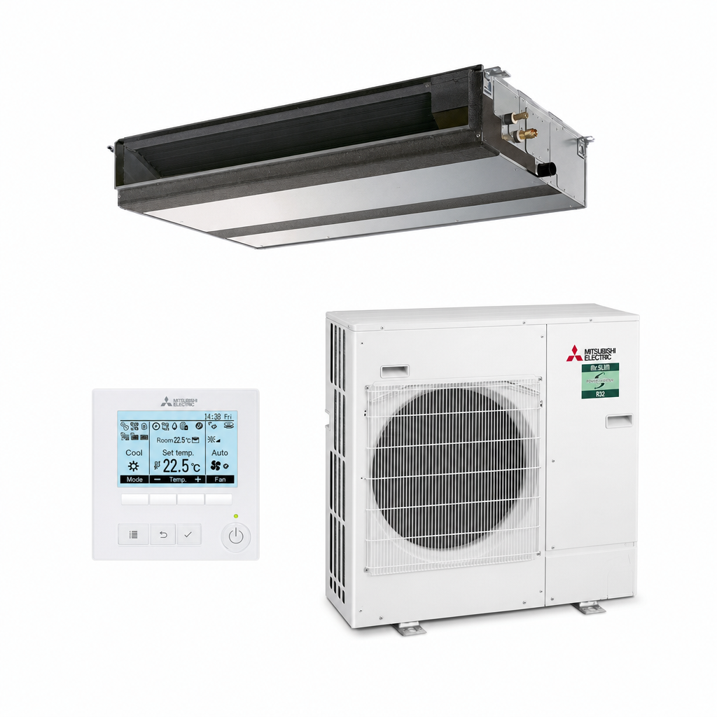 Mitsubishi Electric 7kW Low Profile Power Inverter Ducted System PEAD-M71JAA / PUZ-ZM71VHA-AR1