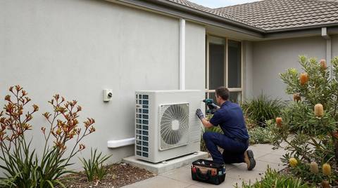 Daikin 14 kW ducted air conditioning installed in an Australian home