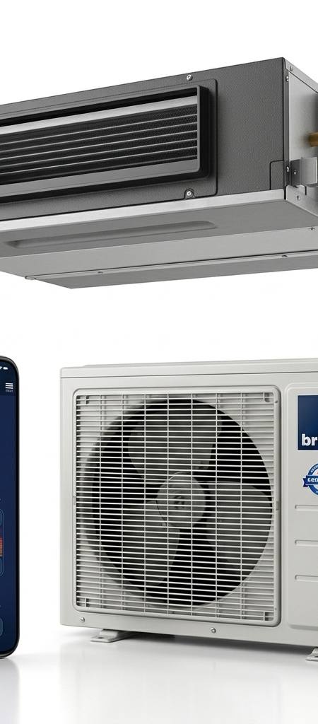 Brivis ducted air conditioner indoor and outdoor units