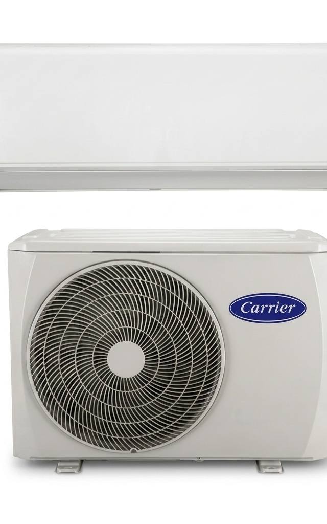 Carrier 2.65 kW split system air conditioner indoor and outdoor units