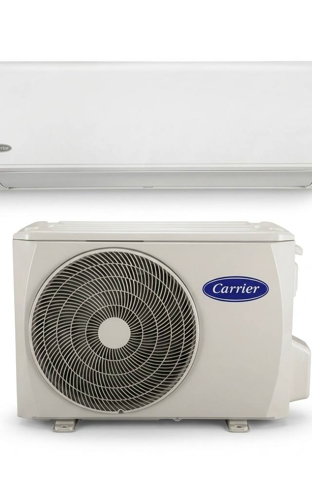 Carrier 2 kW split system air conditioner indoor and outdoor units