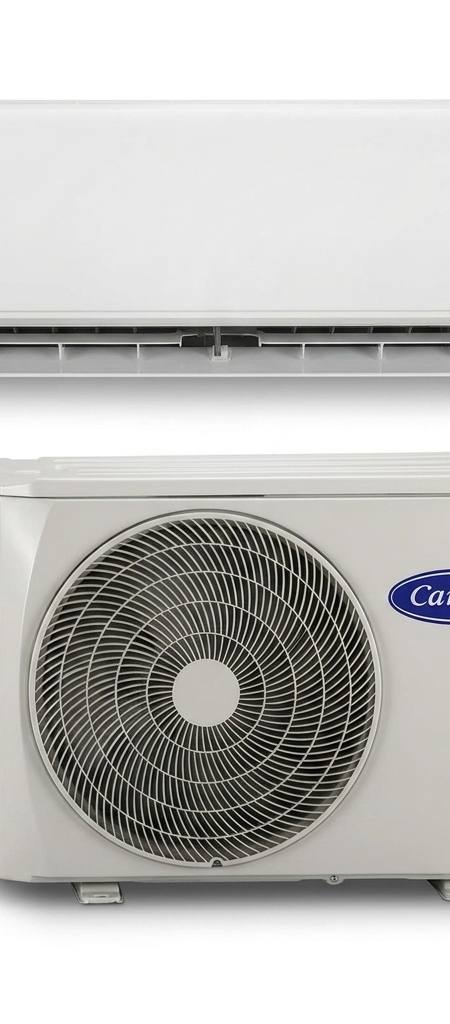 Carrier 5 kW split system air conditioner indoor and outdoor units