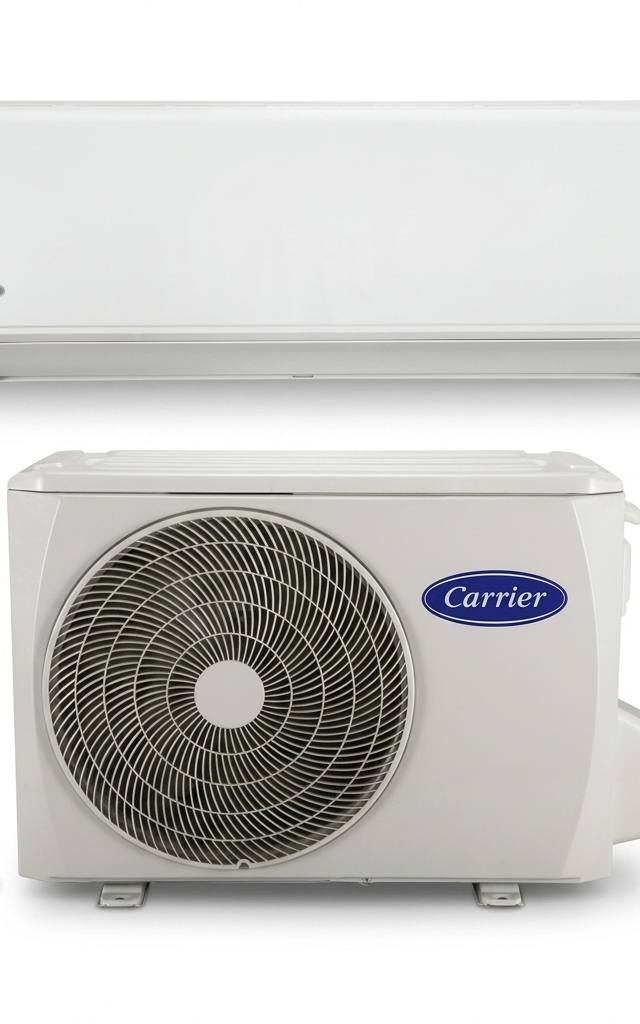 Carrier 7 kW split system air conditioner indoor and outdoor units