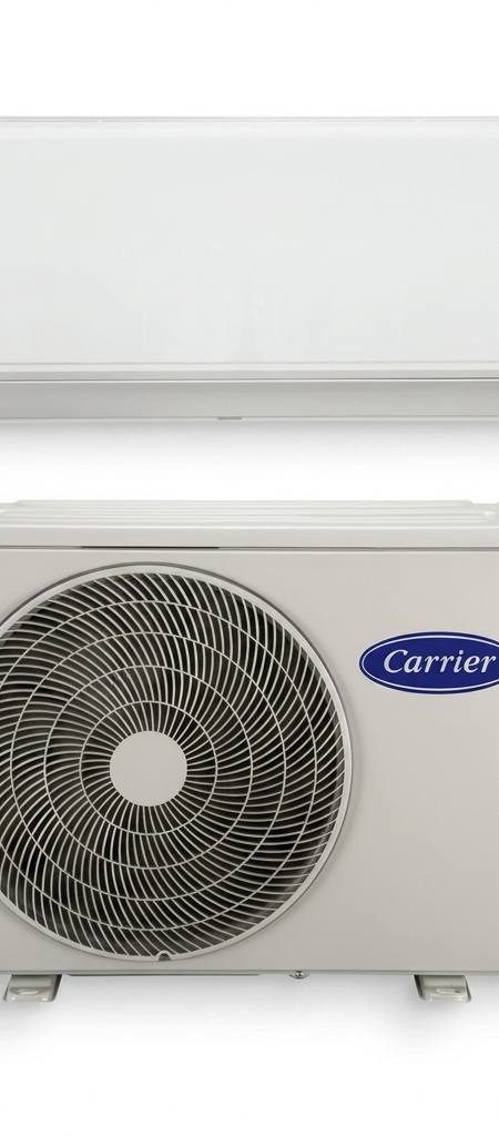 Carrier 8 kW split system air conditioner indoor and outdoor units