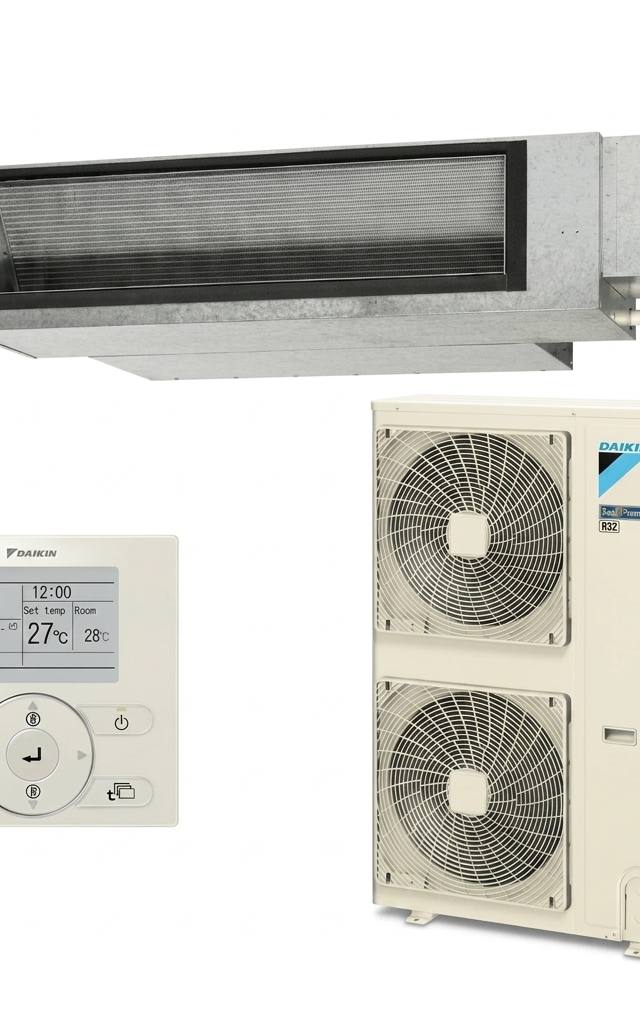 Daikin 10 kW ducted air conditioner indoor and outdoor units