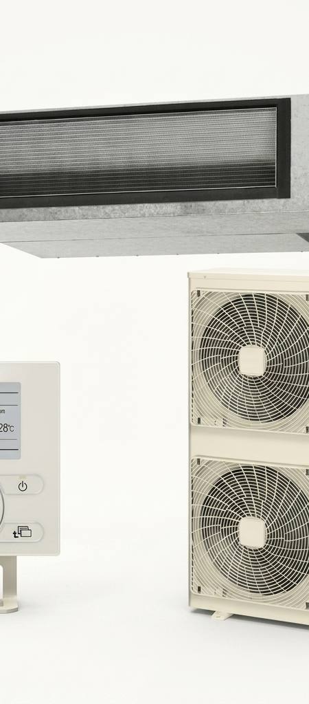 Daikin 16 kW ducted air conditioner indoor and outdoor units