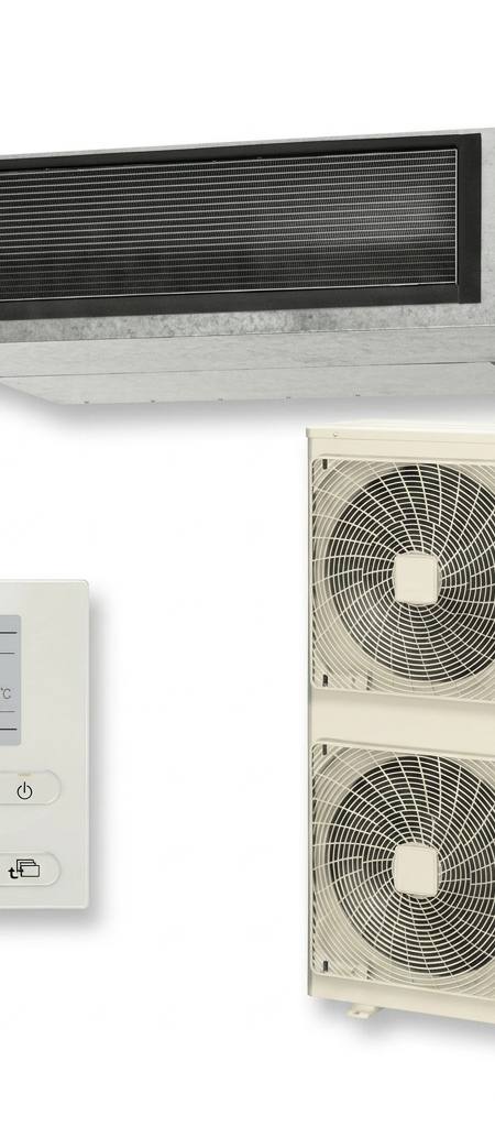 Daikin 18 kW three-phase ducted air conditioner indoor and outdoor units