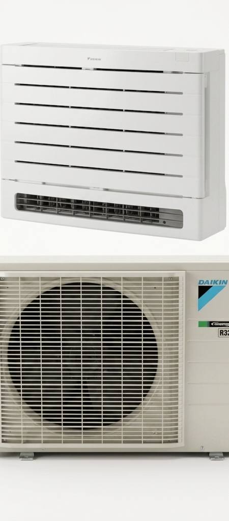 Daikin 2.5 kW split system air conditioner indoor and outdoor units