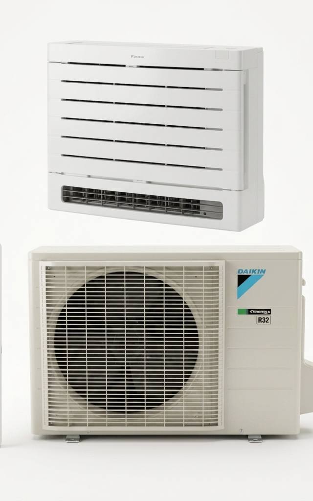 Daikin 2.5 kW split system air conditioner indoor and outdoor units