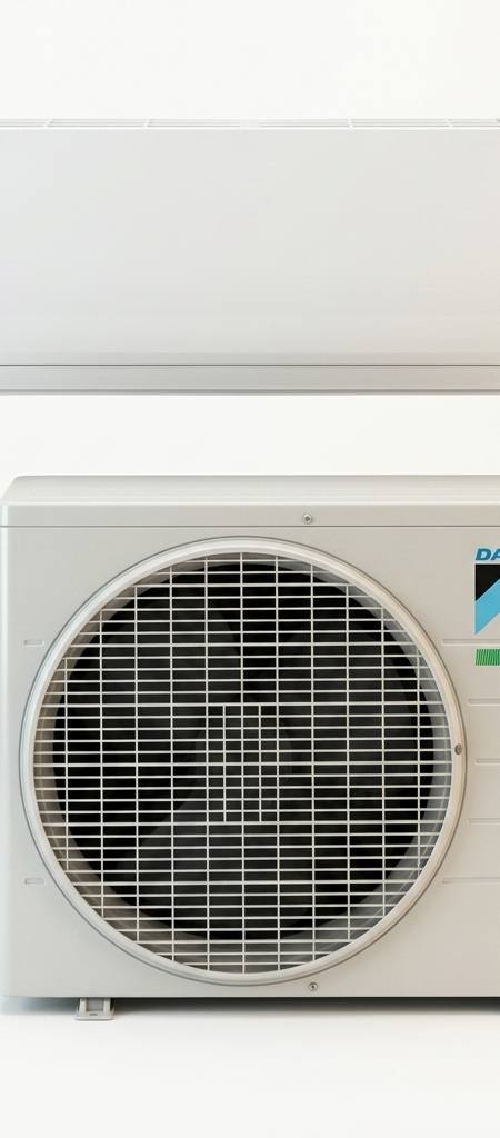 Daikin 2.5 kW split system air conditioner indoor and outdoor units