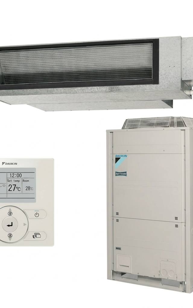 Daikin 20 kW ducted air conditioner indoor and outdoor units