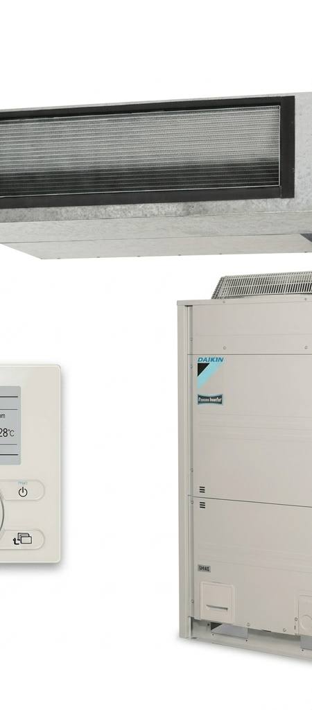 Daikin 25 kW ducted air conditioner indoor and outdoor units