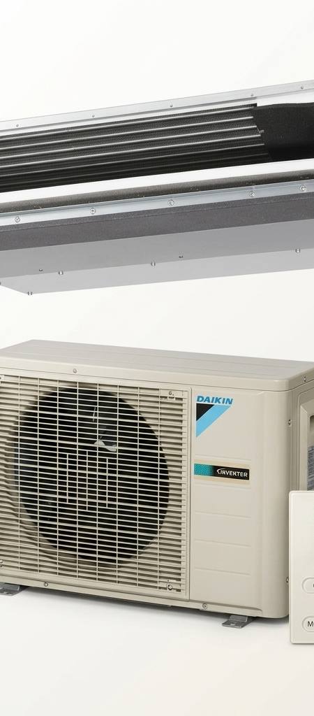 Daikin 3.5 kW ducted air conditioner indoor and outdoor units