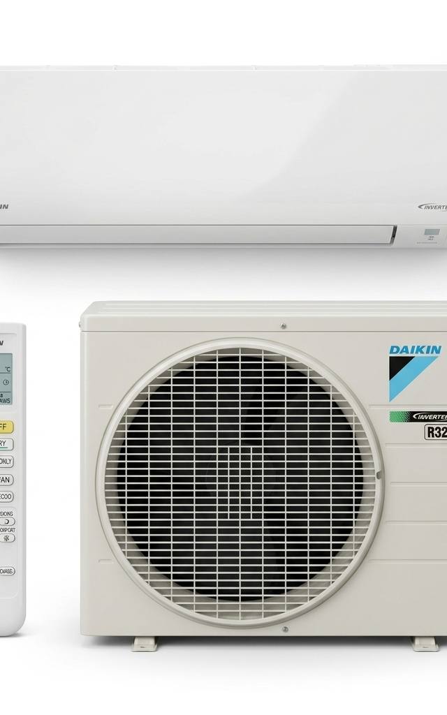 Daikin 3.5 kW split system air conditioner indoor and outdoor units