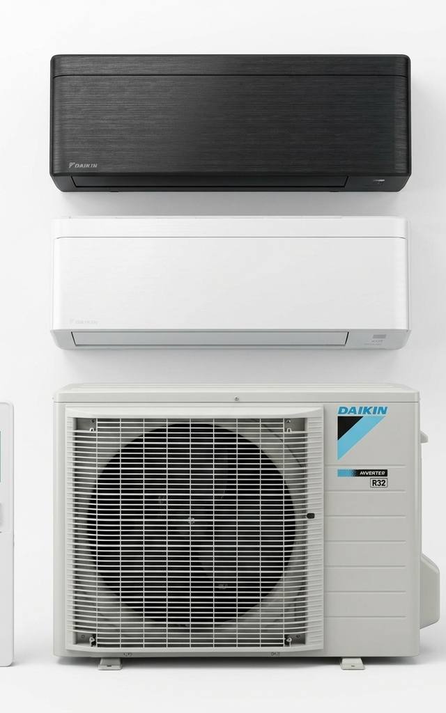Daikin 5 kW split system air conditioner indoor and outdoor units