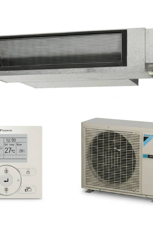 Daikin 6 kW ducted air conditioner indoor and outdoor units