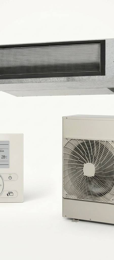 Daikin 7.1 kW ducted air conditioner indoor and outdoor units