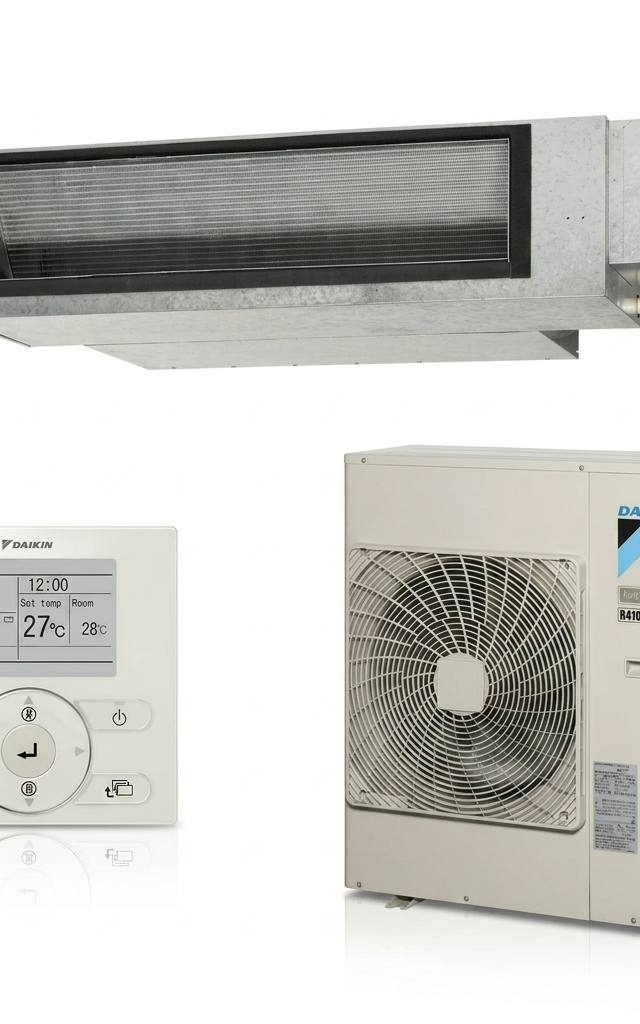 Daikin 8.5 kW ducted air conditioner indoor and outdoor units