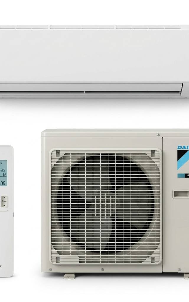 Daikin 9.5 kW split system air conditioner indoor and outdoor units