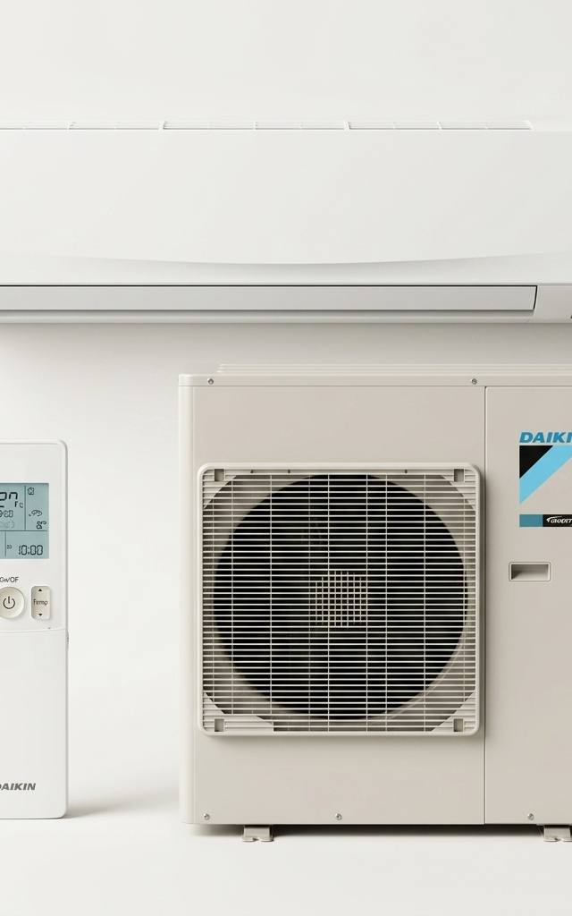 Daikin 9 kW split system air conditioner indoor and outdoor units