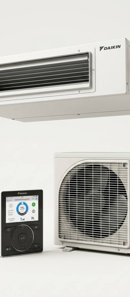 Daikin ducted air conditioner indoor and outdoor units