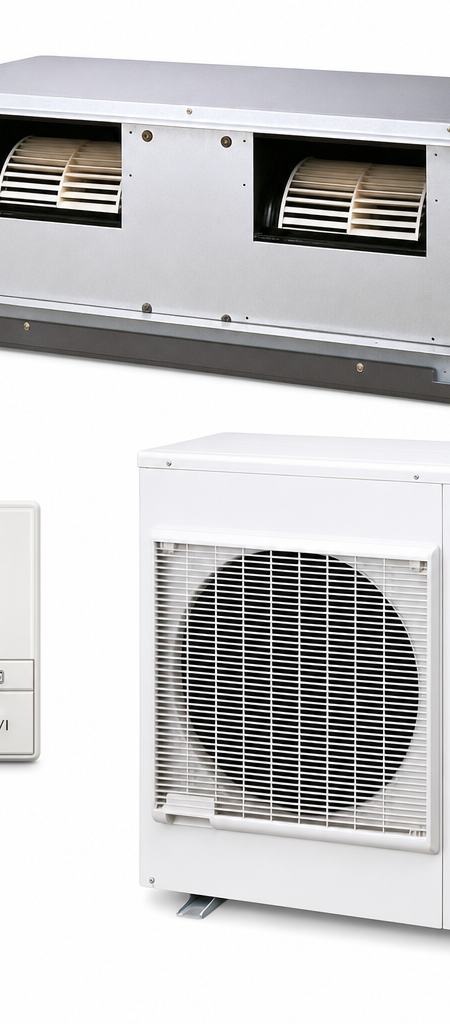 Fujitsu 11.5 kW ducted air conditioner indoor and outdoor units