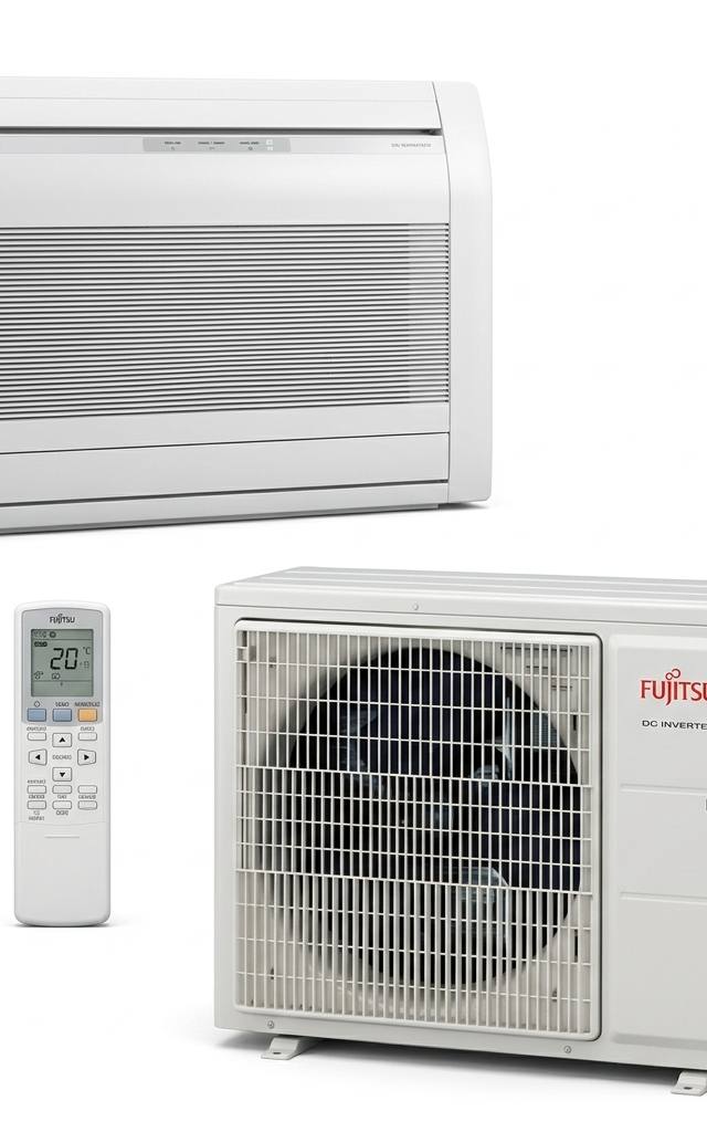 Fujitsu 4.2 kW split system air conditioner indoor and outdoor units