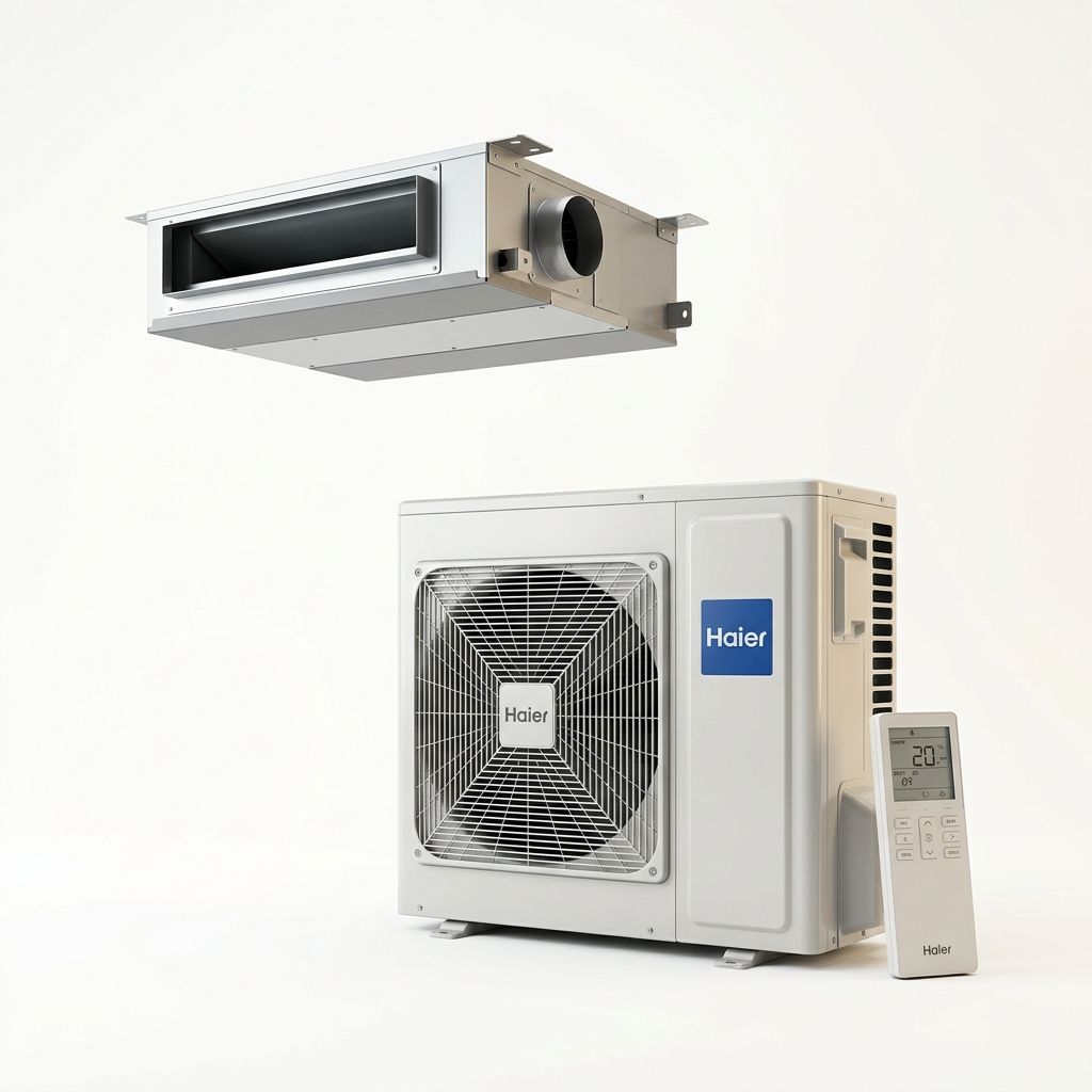 Haier 18 kW ducted air conditioner indoor and outdoor units
