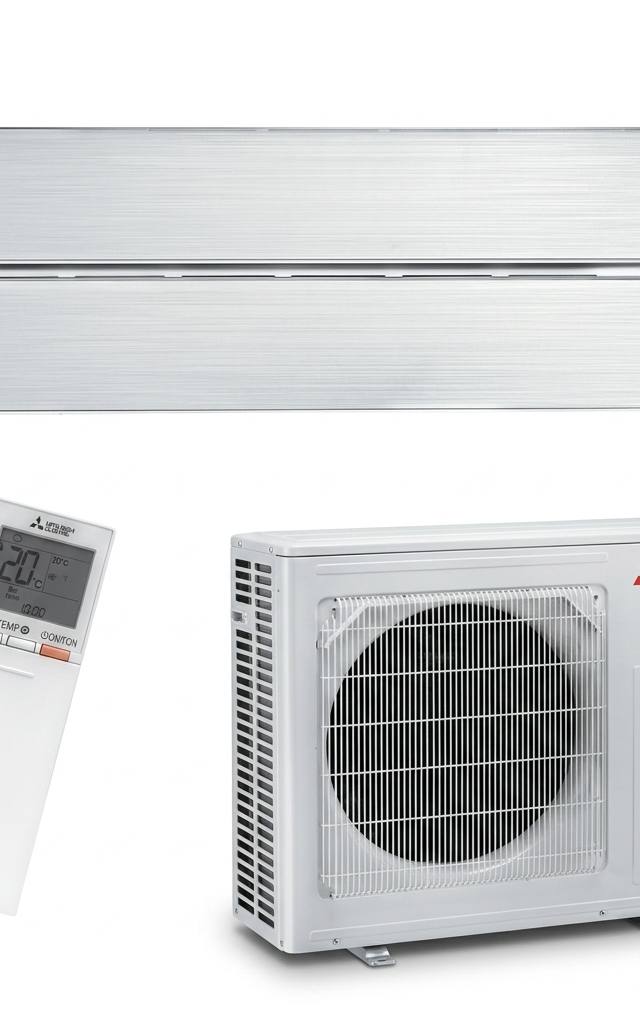 Mitsubishi Electric 3.5 kW split system air conditioner indoor and outdoor units