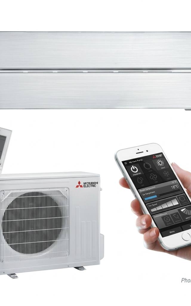 Mitsubishi Electric 5 kW split system air conditioner indoor and outdoor units