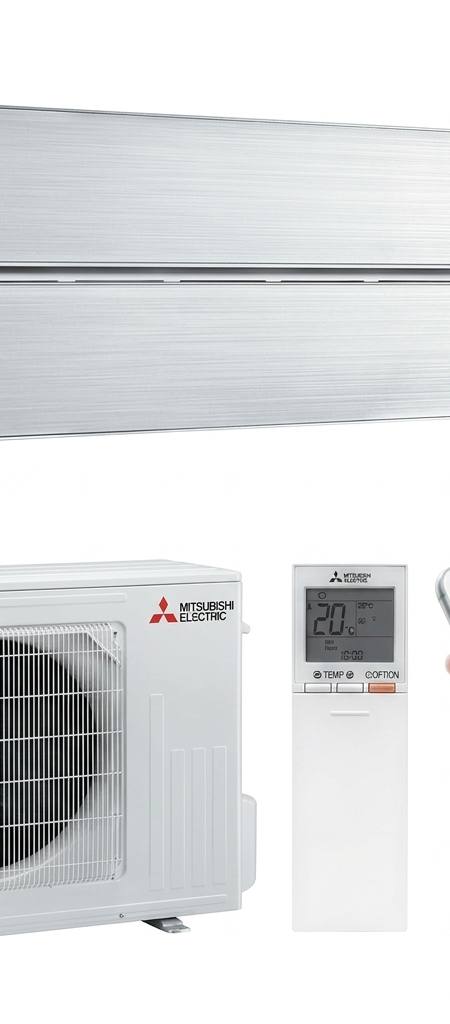 Mitsubishi Electric 6 kW split system air conditioner indoor and outdoor units