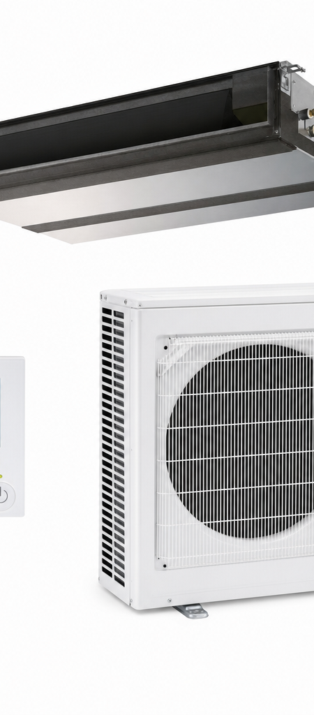 Mitsubishi Electric 7.1 kW ducted air conditioner indoor and outdoor units