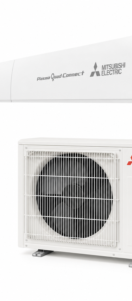 Mitsubishi Electric ducted air conditioner indoor and outdoor units