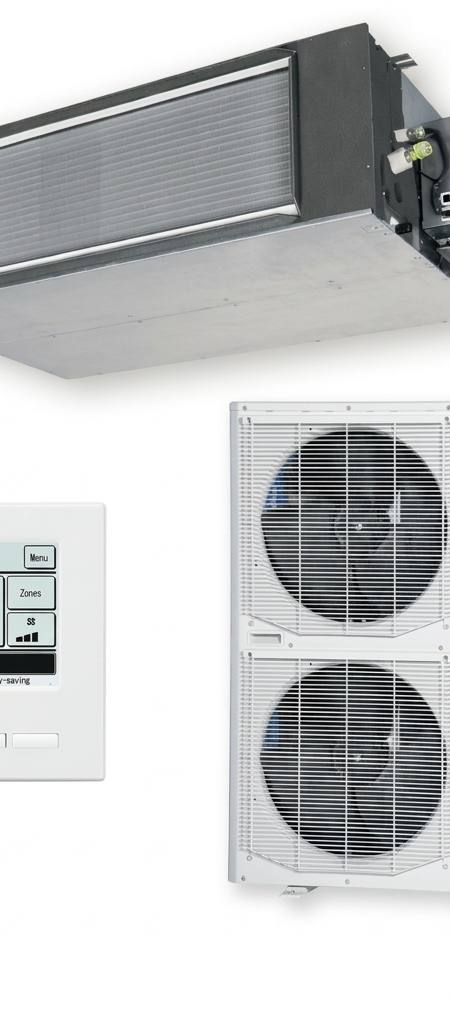 Mitsubishi Heavy Industries 12.5 kW three-phase ducted air conditioner indoor and outdoor units