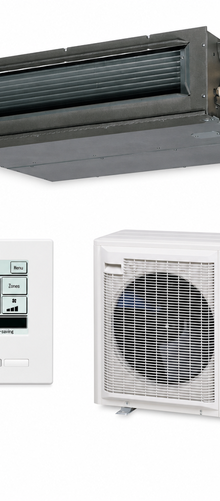 Mitsubishi Heavy Industries 12.5 kW ducted air conditioner indoor and outdoor units