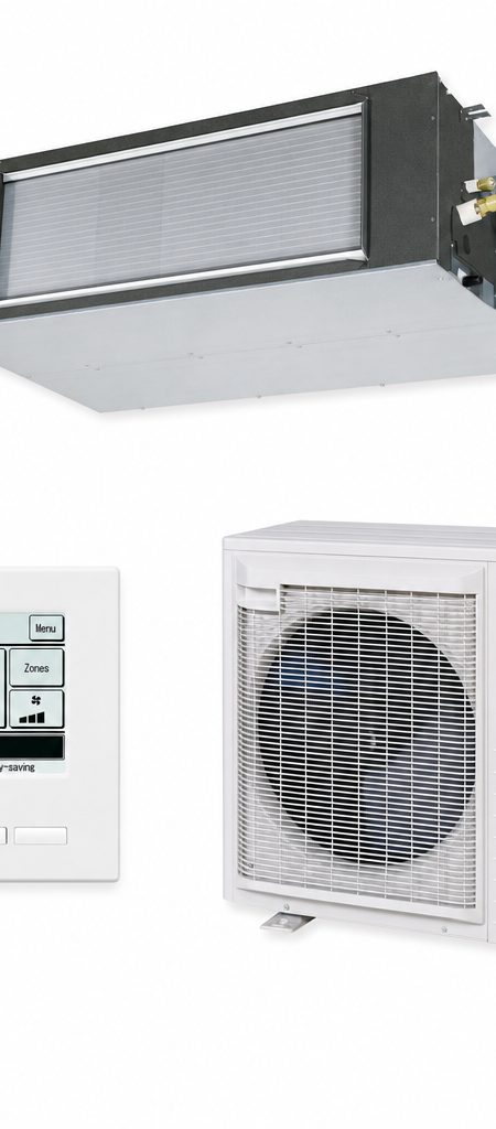 Mitsubishi Heavy Industries 12.1 kW ducted air conditioner indoor and outdoor units