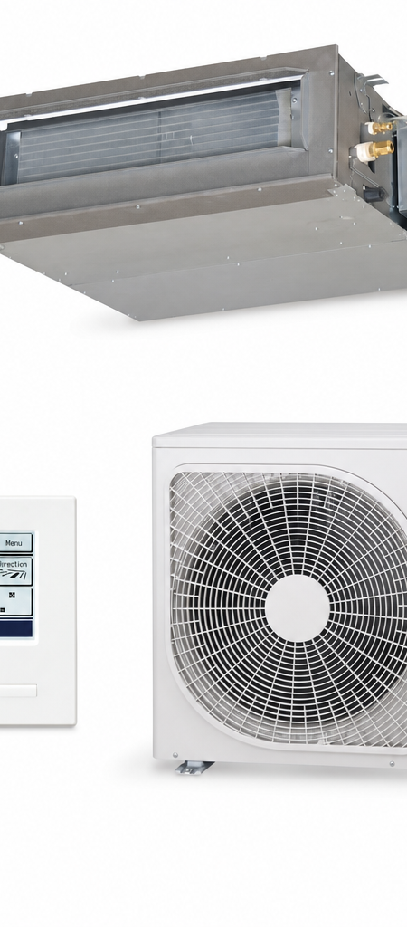 Mitsubishi Heavy Industries 6 kW ducted air conditioner indoor and outdoor units