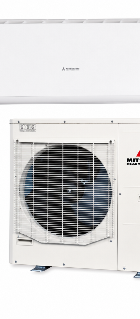 Mitsubishi Heavy Industries 10.0 kW split system air conditioner indoor and outdoor units