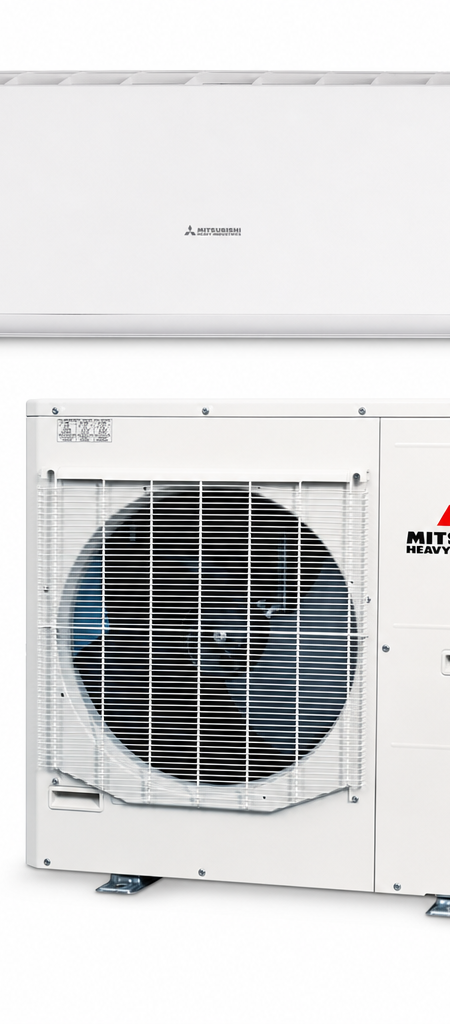 Mitsubishi Heavy Industries 10.0 kW three-phase split system air conditioner indoor and outdoor units