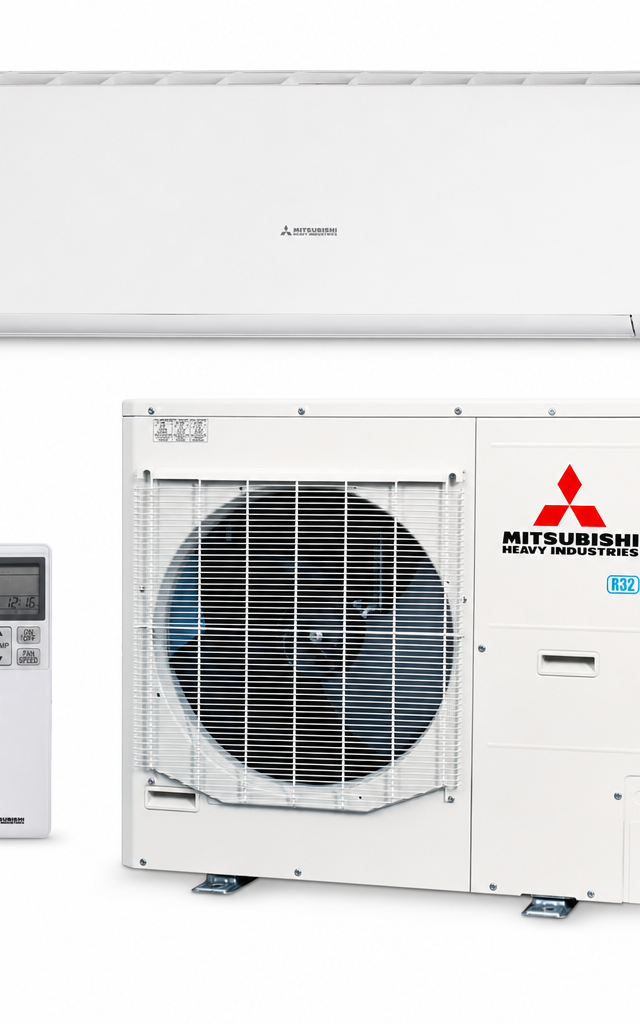 Mitsubishi Heavy Industries 10.0 kW three-phase split system air conditioner indoor and outdoor units