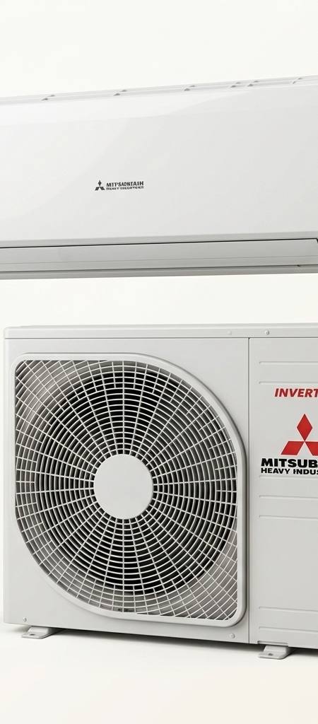 Mitsubishi Heavy Industries 6.3 kW split system air conditioner indoor and outdoor units