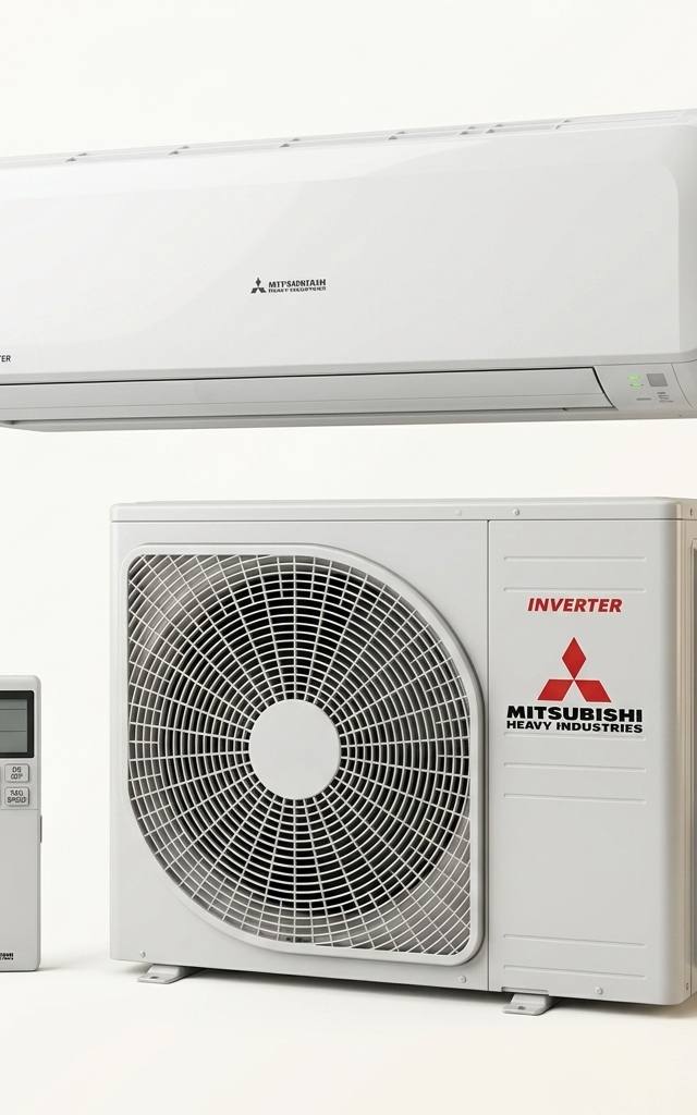 Mitsubishi Heavy Industries 6.3 kW split system air conditioner indoor and outdoor units