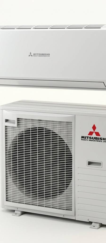 Mitsubishi Heavy Industries 7.1 kW split system air conditioner indoor and outdoor units