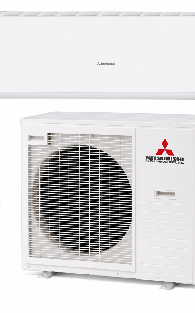Mitsubishi Heavy Industries 8.0 kW split system air conditioner indoor and outdoor units